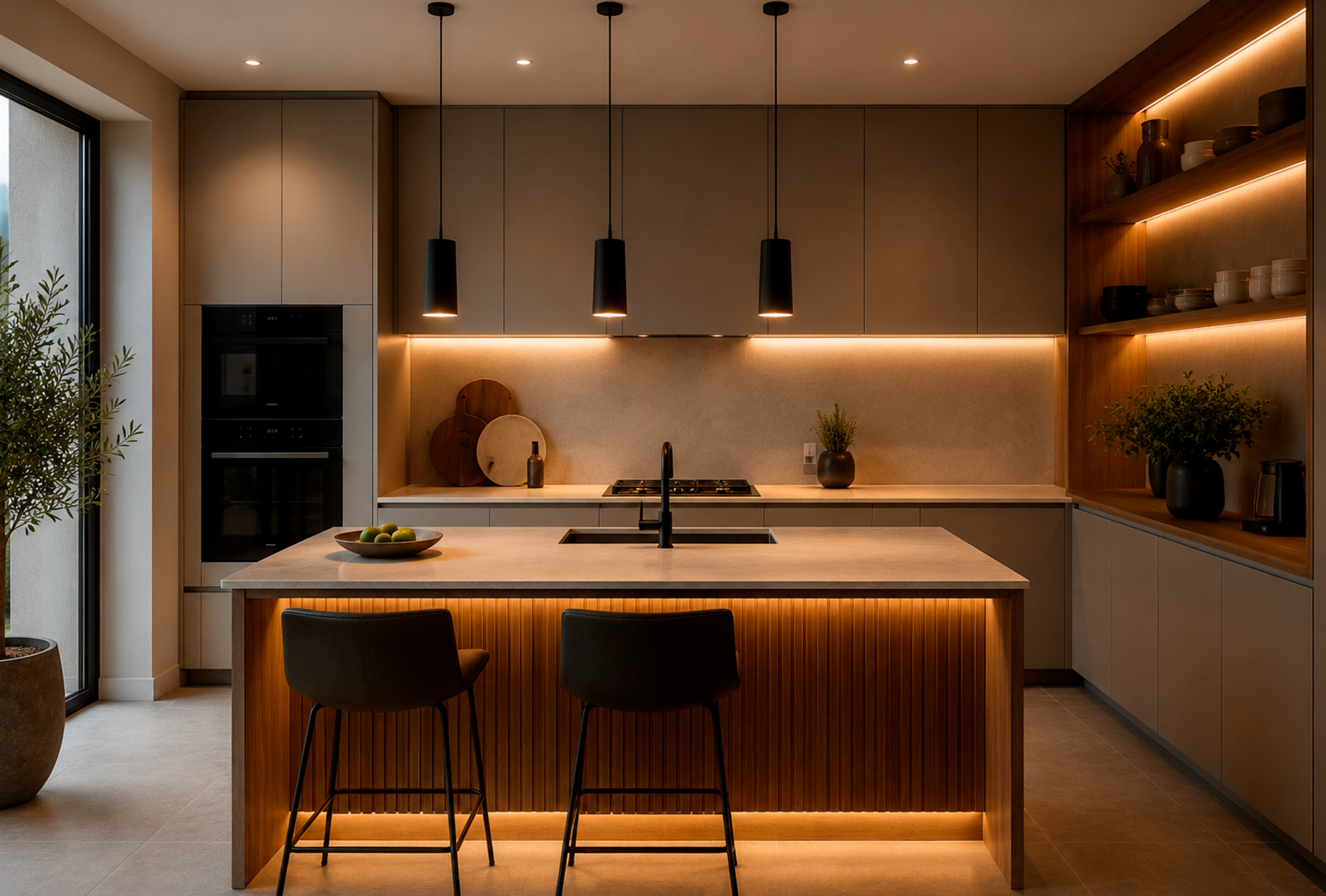 Cómo iluminar correctamente una cocina modern