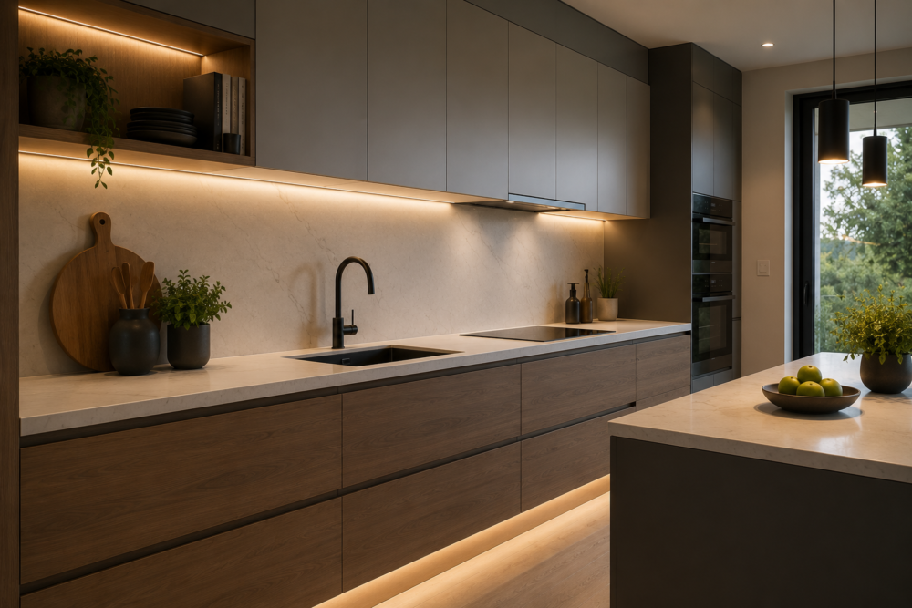 planificar iluminación en una reforma de cocina